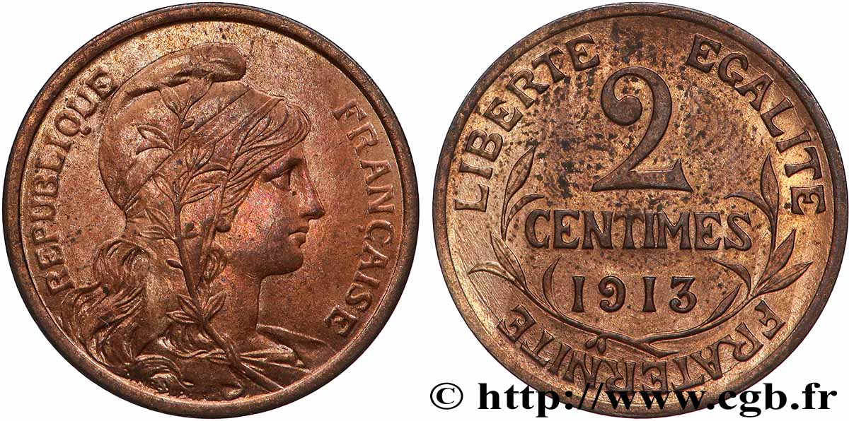 2 centimes Daniel-Dupuis 1913 Paris F.110/16 MS 