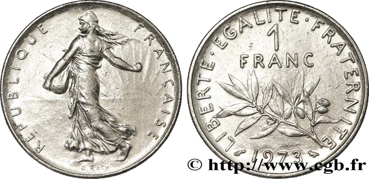 1 franc Semeuse, nickel 1973 Pessac F.226/18 MBC48 