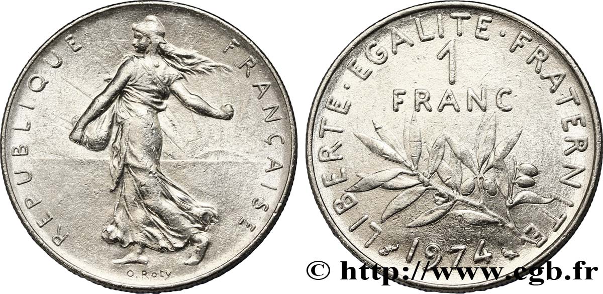 1 franc Semeuse, nickel 1974 Pessac F.226/19 BB50 