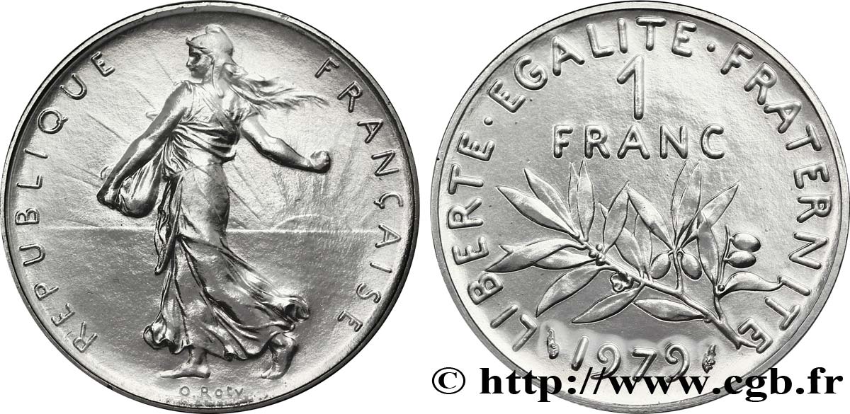 1 franc Semeuse, nickel 1979 Pessac F.226/24 MS70 