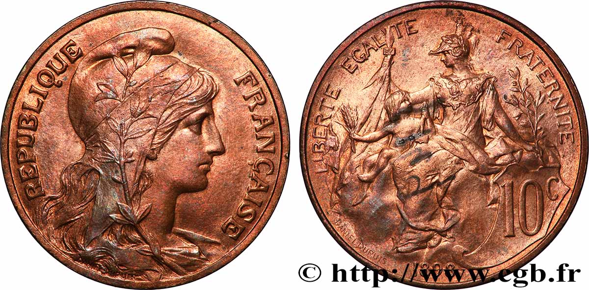 10 centimes Daniel-Dupuis 1898  F.136/5 MS 