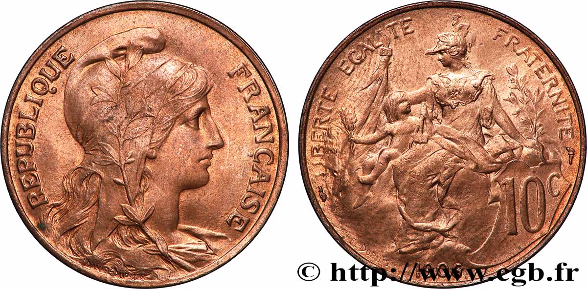 10 centimes Daniel-Dupuis 1906  F.136/15 MS63 