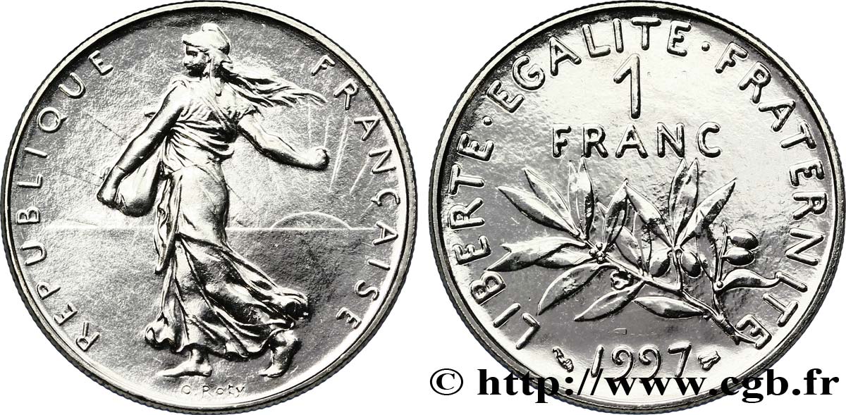 1 franc Semeuse, nickel 1997 Pessac F.226/45 FDC65 
