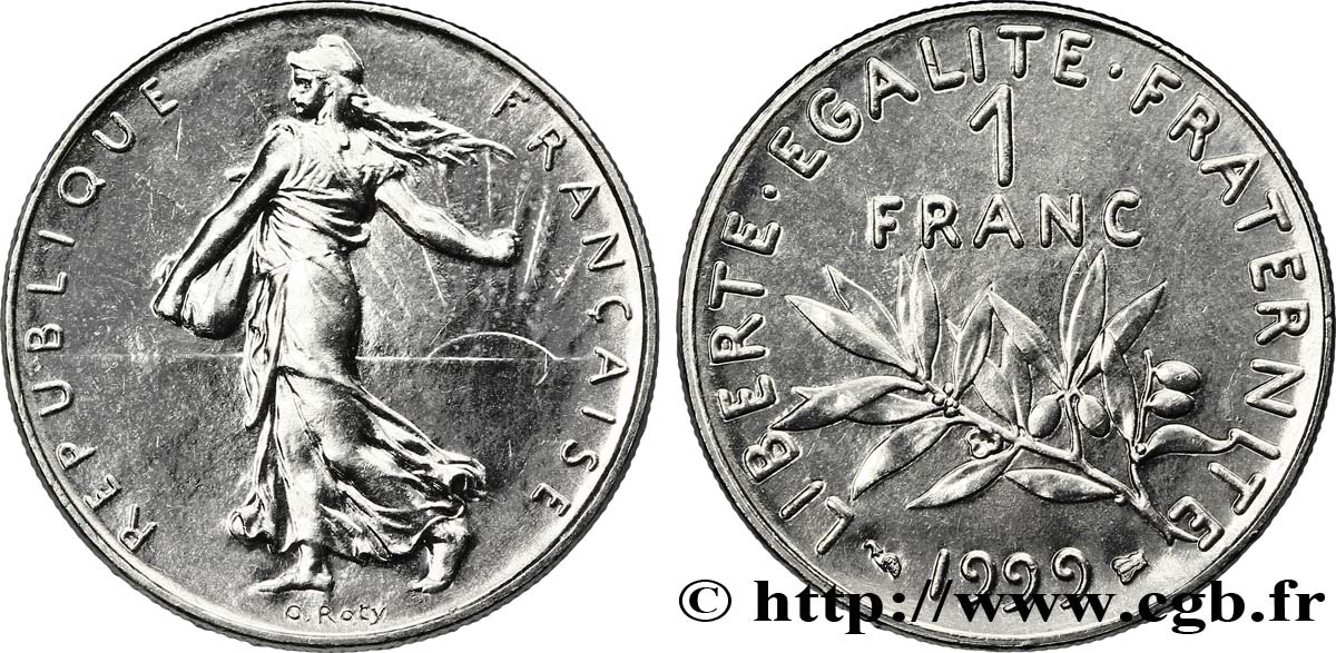 1 franc Semeuse, nickel 1999 Pessac F.226/47 MS64 