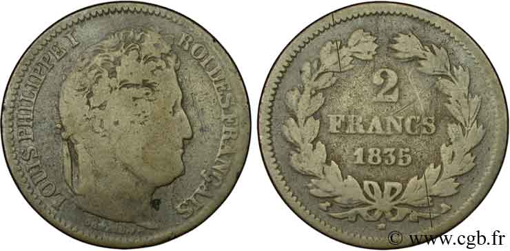 2 francs Louis-Philippe 1835 Paris F.260/42 SGE12 