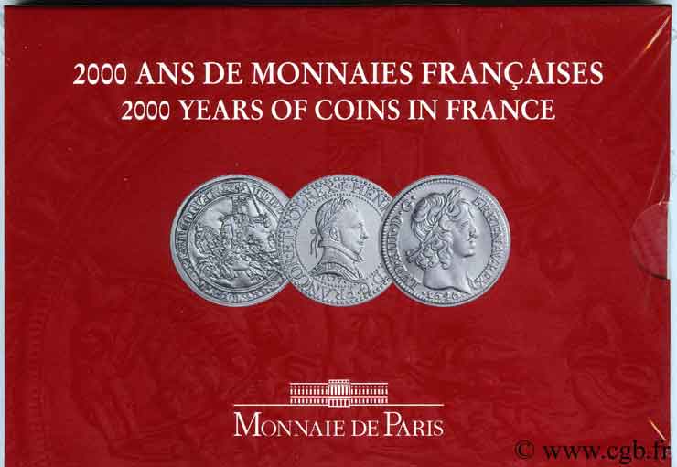 Série Brillant Universel 5 francs “Henri III, Jean le Bon, Louis XIII” 2000 Paris F.5200 30 FDC70 