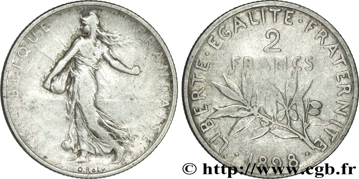 2 francs Semeuse 1898  F.266/1 B12 