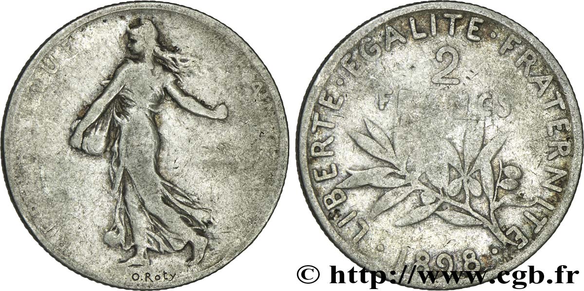 2 francs Semeuse 1898  F.266/1 B6 