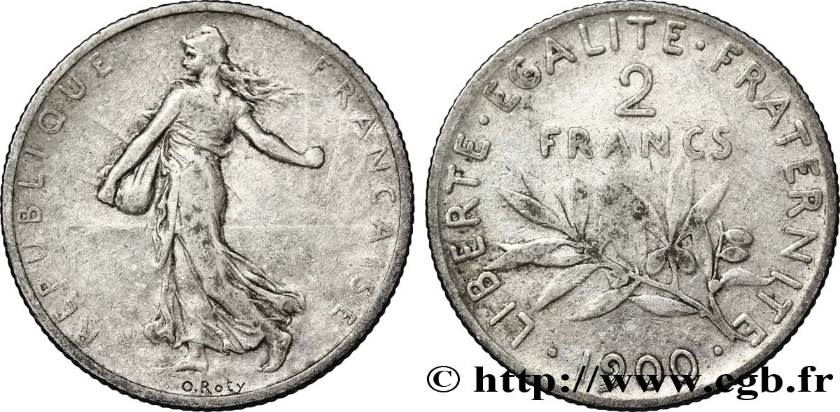 2 francs Semeuse 1900  F.266/4 MB18 