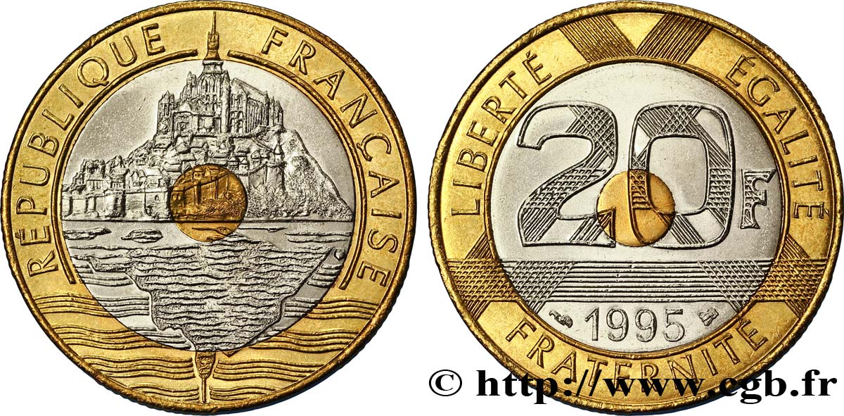 20 francs Mont Saint-Michel 1995 Pessac F.403/11 VZ62 