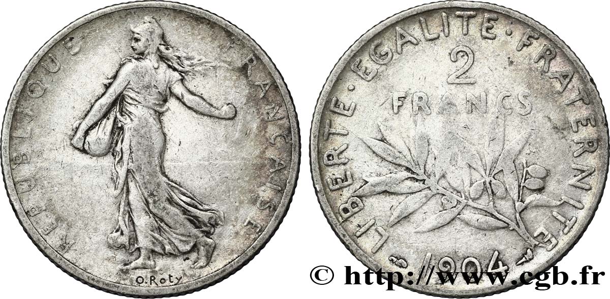 2 francs Semeuse 1904  F.266/8 B12 