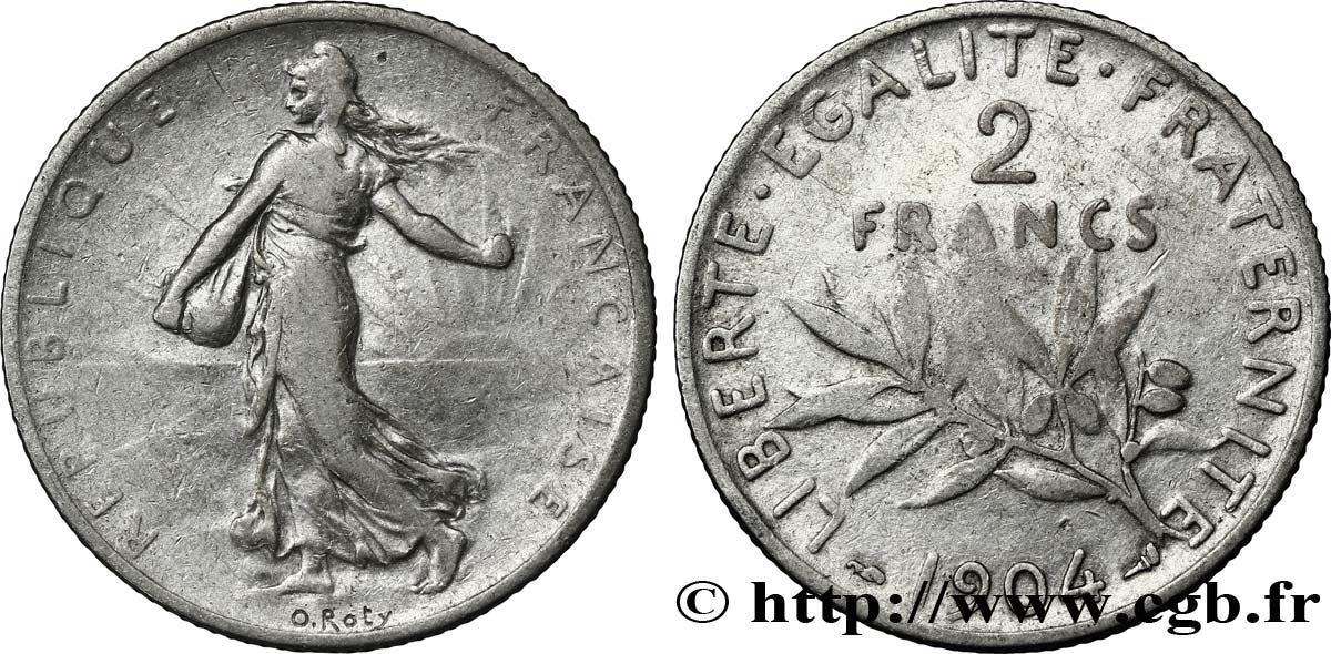 2 francs Semeuse 1904  F.266/8 B8 