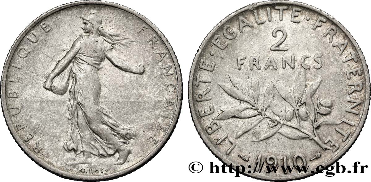 2 francs Semeuse 1910  F.266/12 XF48 