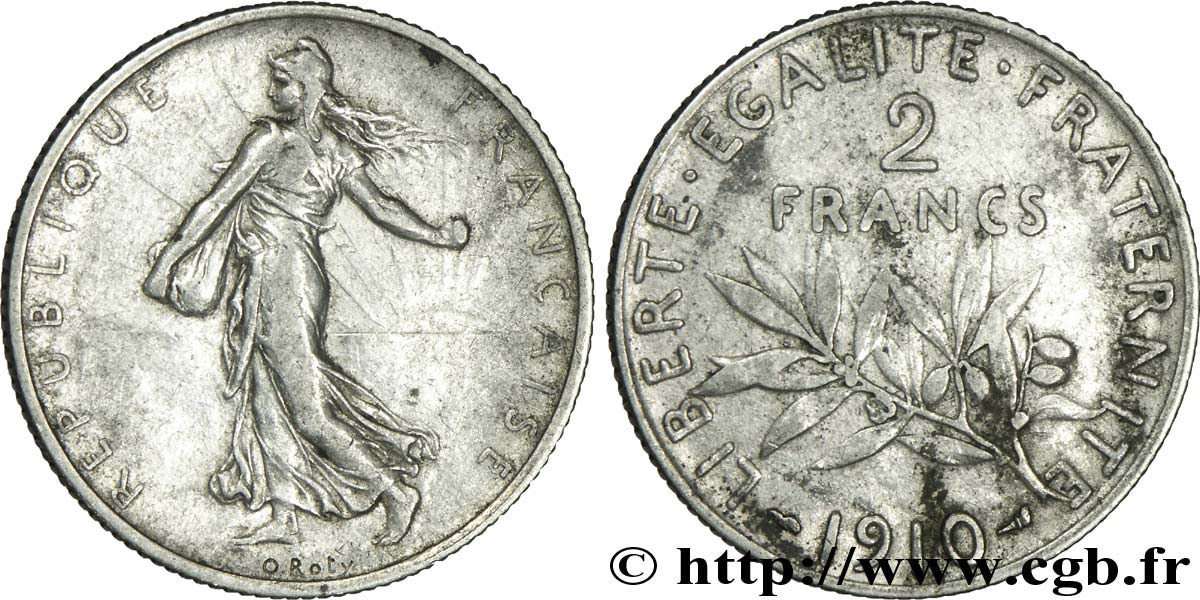 2 francs Semeuse 1910  F.266/12 B8 