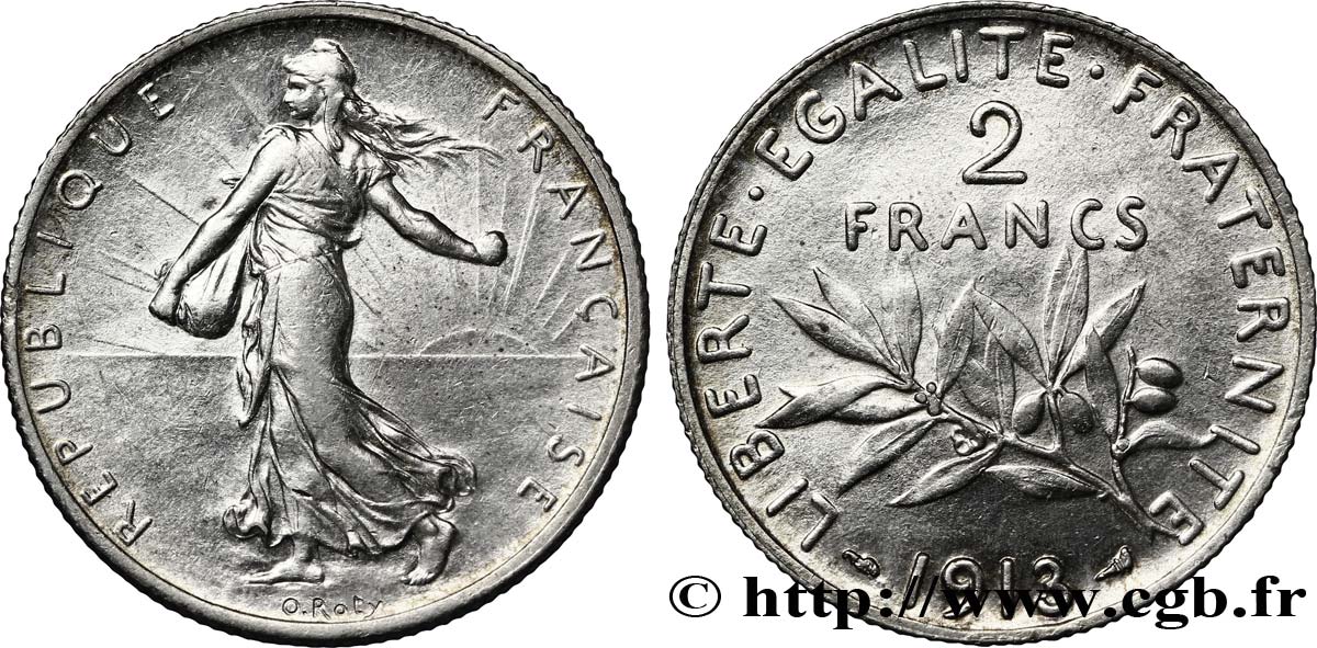 2 francs Semeuse 1913  F.266/14 TTB48 