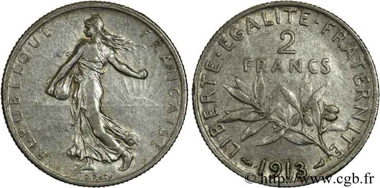 2 francs Semeuse 1913  F.266/14 B12 