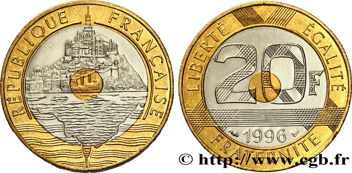20 francs Mont Saint-Michel 1996 Pessac F.403/12 fST63 