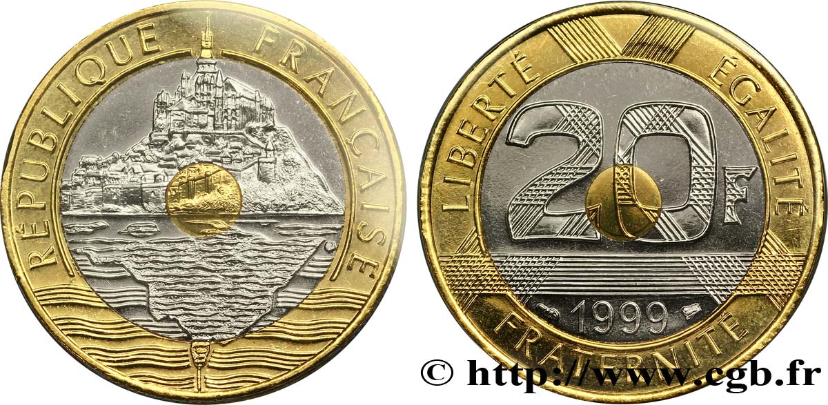 20 francs Mont Saint-Michel 1999 Pessac F.403/15 MS 