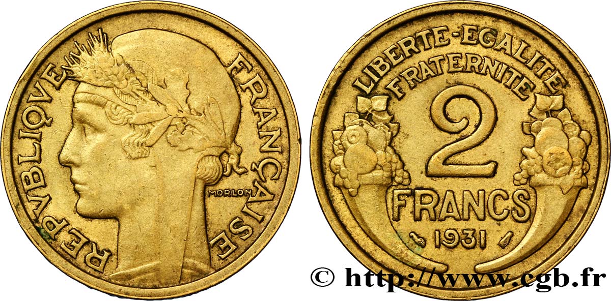 2 francs Morlon 1931  F.268/2 TTB48 