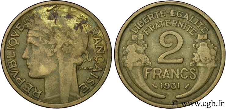 2 francs Morlon 1931  F.268/2 SGE12 