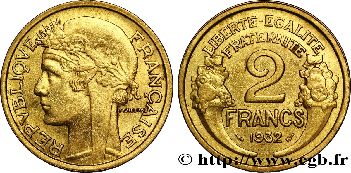 2 francs Morlon 1932  F.268/3 SUP55 