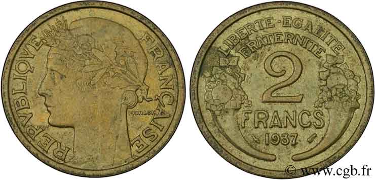 2 francs Morlon 1937  F.268/10 BB48 