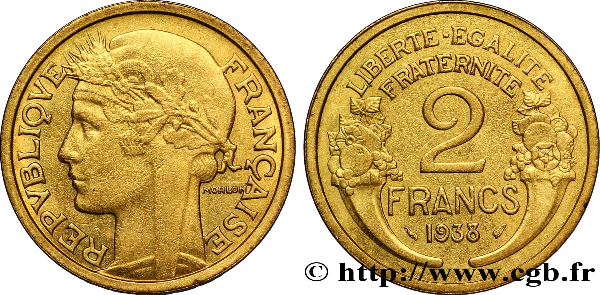 2 francs Morlon 1938  F.268/11 BB50 