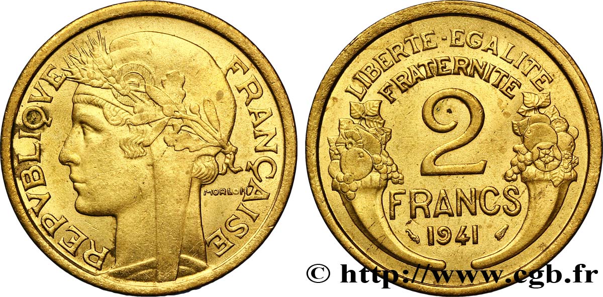 2 francs Morlon 1941  F.268/14 TTB50 