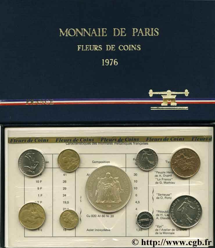 Boîte Fleur de Coins 1976 Paris F.5000 21 FDC70 