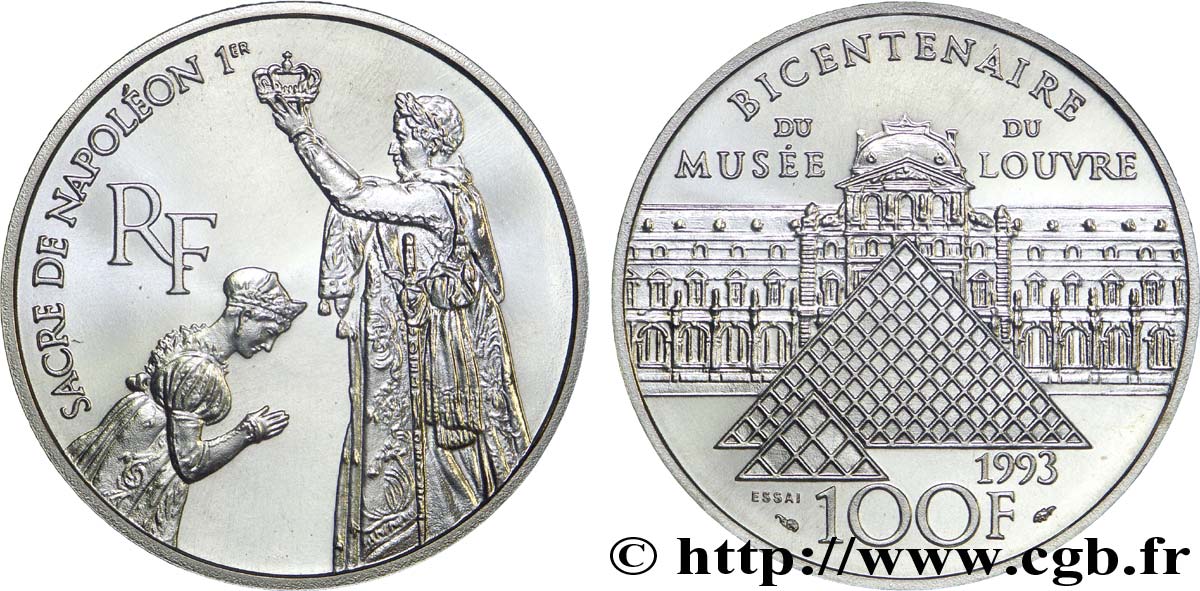Brillant Universel Essai 100 francs - David 1993  F.1625 3 FDC70 