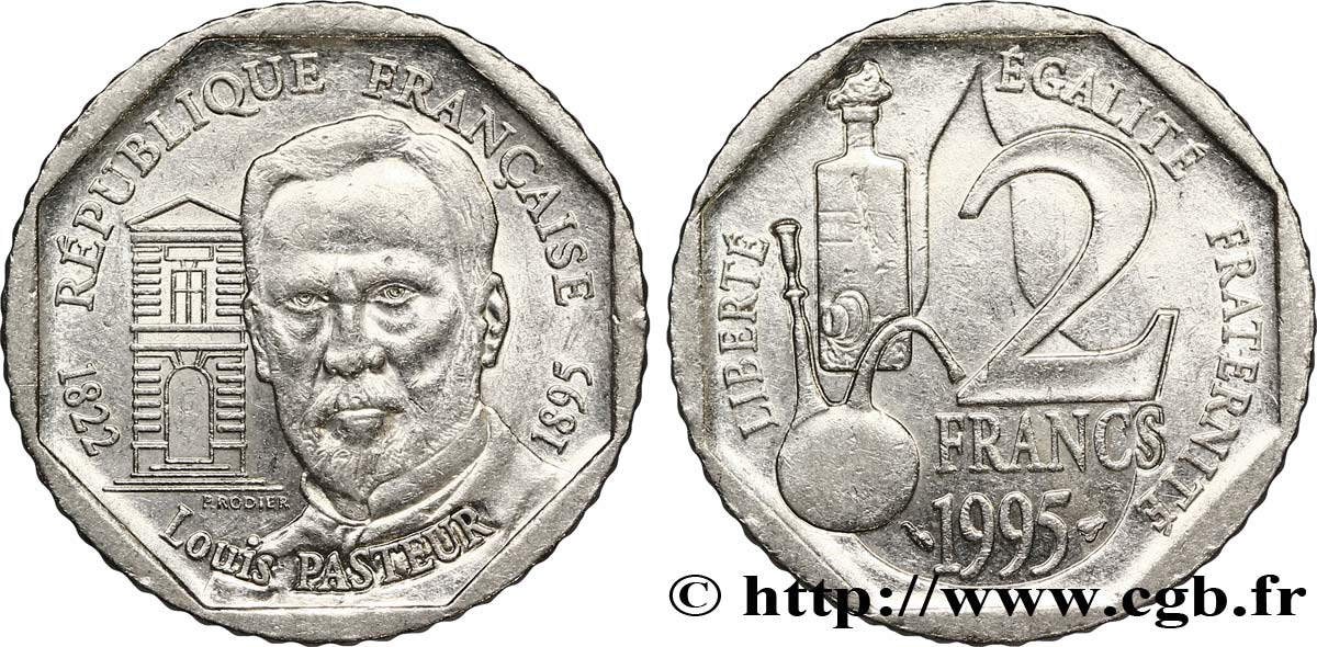 Valeur Piece De 2 Francs Louis Pasteur 1995