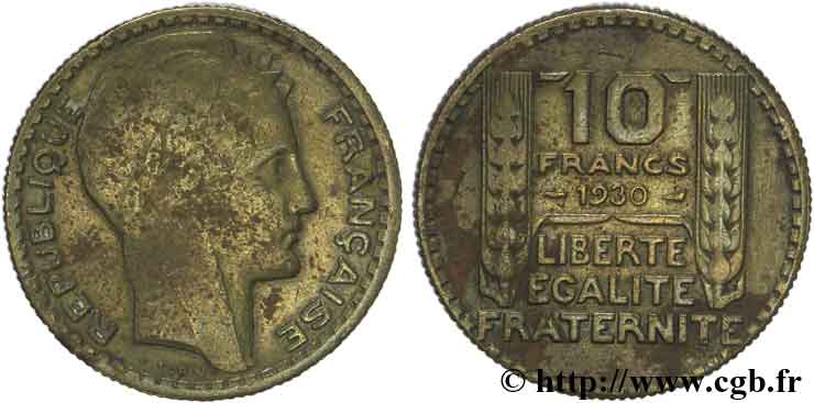 Faux de 10 francs Turin 1930  F.360/3 var. TTB40 