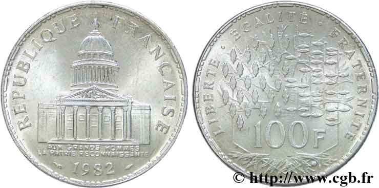 Faux de 100 francs Panthéon 1982  F.451/2 var. SUP55 