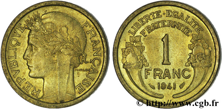 1 franc Morlon 1941 Paris F.219/12 AU53 