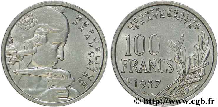 100 francs Cochet 1957  F.450/10 SPL60 