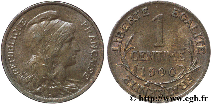 1 centime Daniel-Dupuis 1900 Paris F.105/4 SUP55 