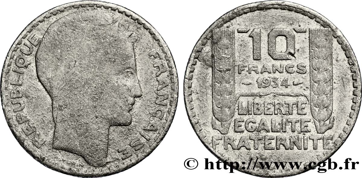 Faux de 10 francs Turin 1934  F.360/7 var. S30 