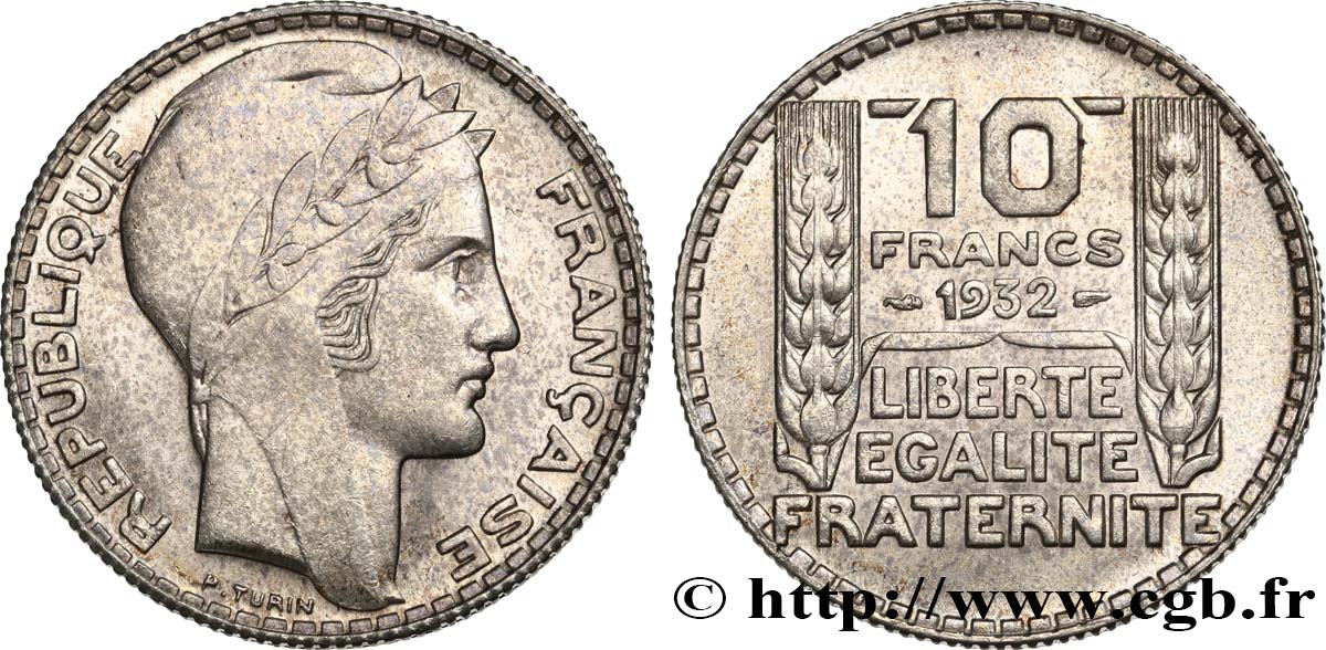 10 francs Turin 1932  F.360/5 VZ62 