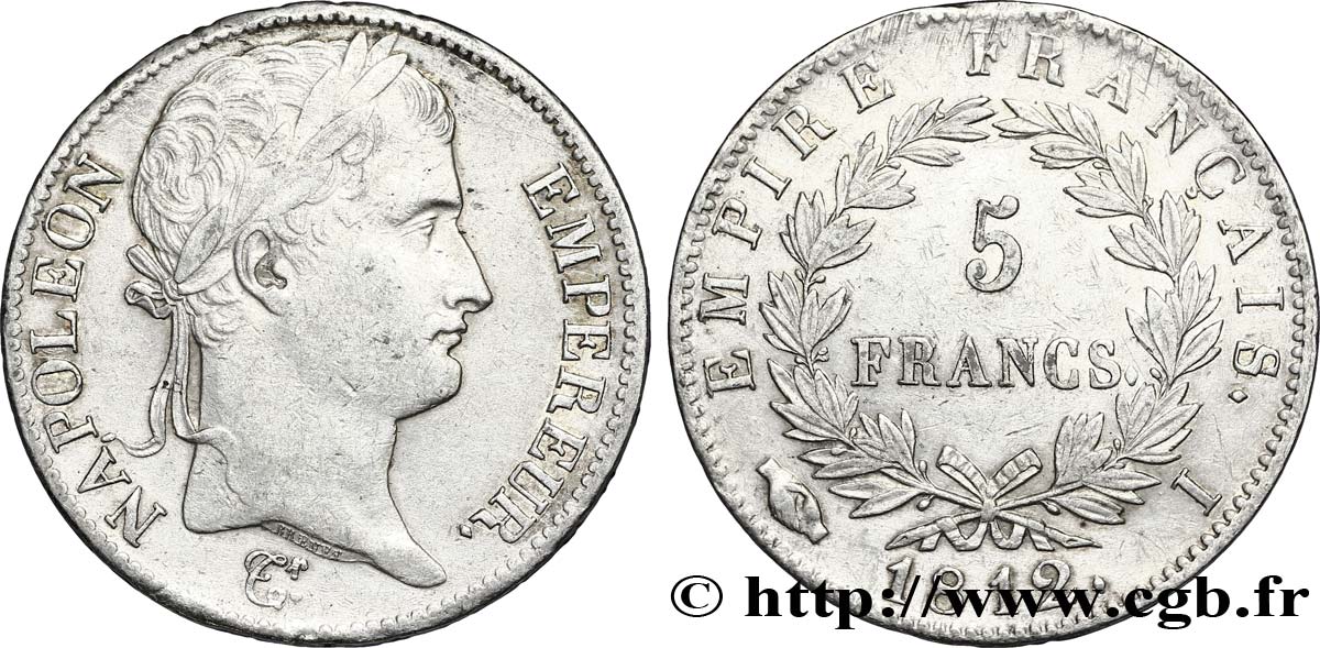 5 francs Napoléon Empereur, Empire français 1812 Limoges F.307/46 TTB52 