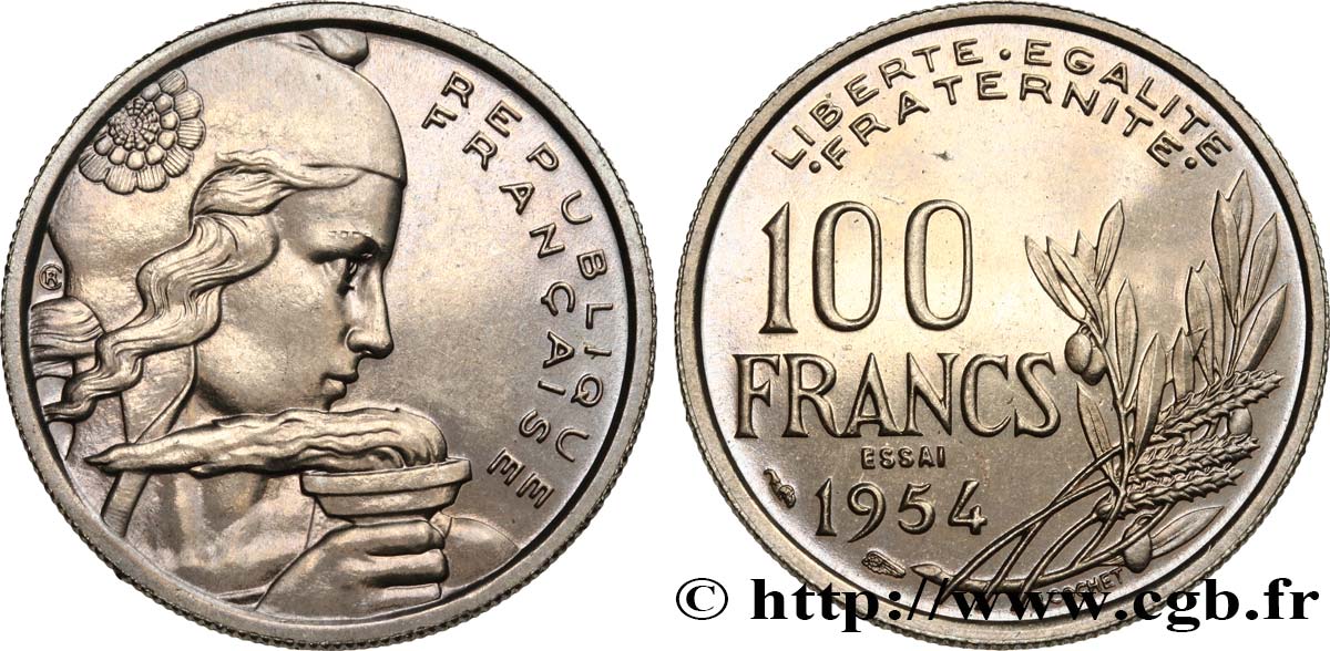 Essai de 100 francs Cochet 1954 Paris F.450/1 SC64 