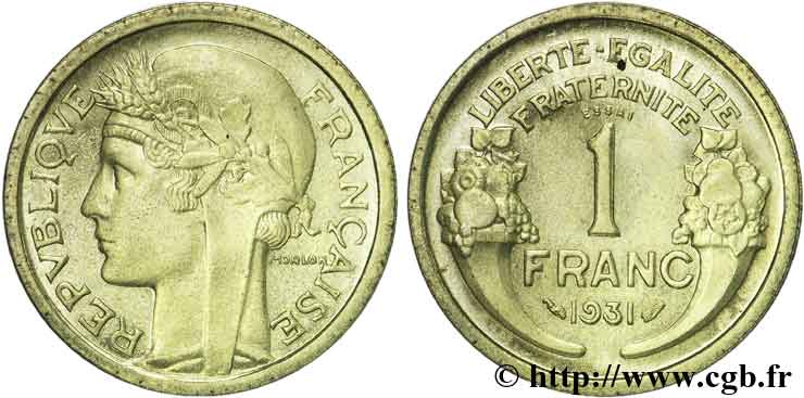 Essai de 1 franc Morlon 1931 Paris F.219/1 MS63 