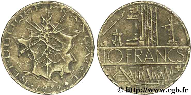 Faux de 10 francs Mathieu 1979 Pessac F.365/7 var. BC30 