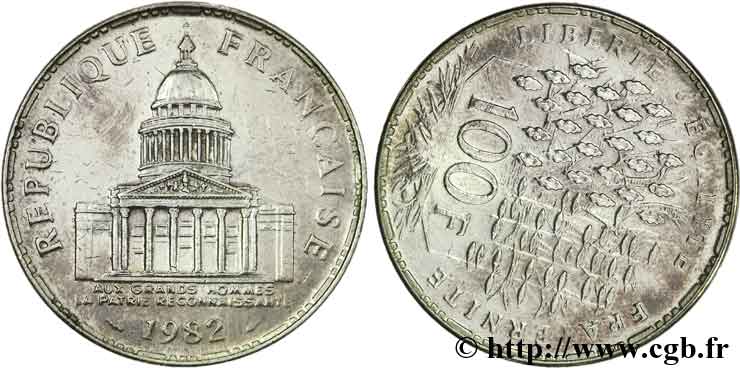 Faux de 100 francs Panthéon 1982  F.451/2 var. SPL55 