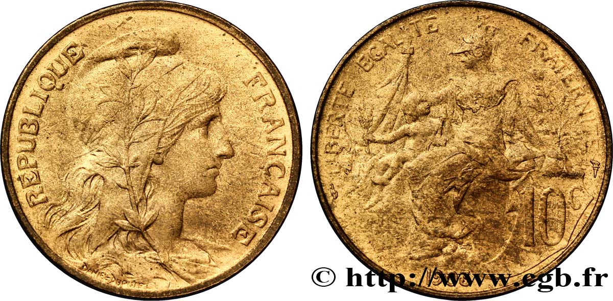 10 centimes Daniel-Dupuis 1903  F.136/12 SUP55 