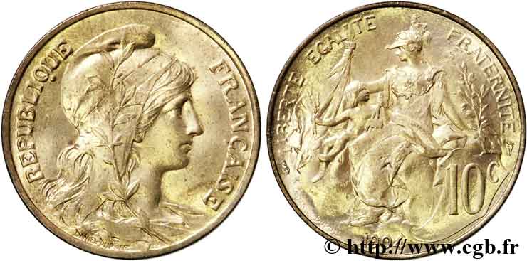 10 centimes Daniel-Dupuis 1904  F.136/13 VZ62 