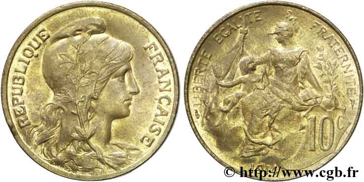 10 centimes Daniel-Dupuis 1914  F.136/23 SUP58 