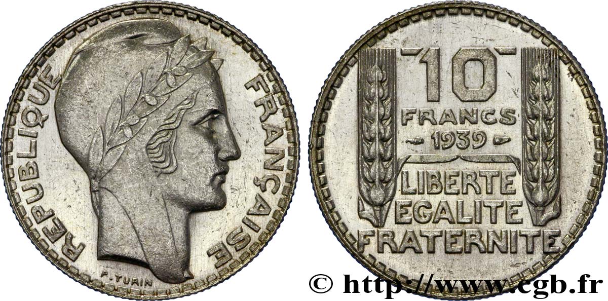 10 francs Turin 1939  F.360/10 MS60 