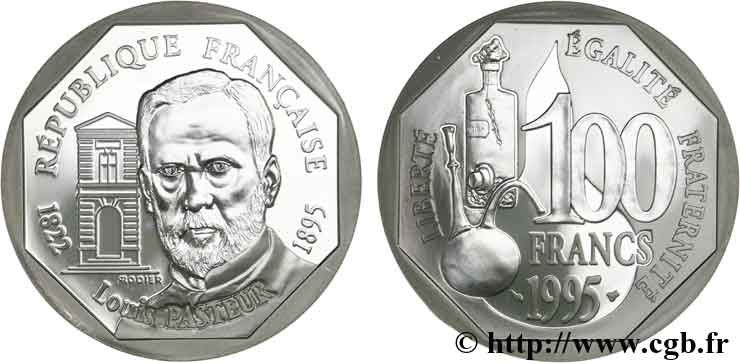 Belle Epreuve 100 francs - Louis Pasteur 1995  F.1657 1 MS65 