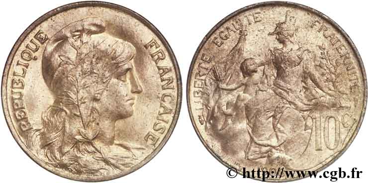 10 centimes Daniel-Dupuis 1908  F.136/17 VZ62 