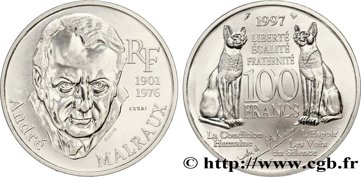 Essai de 100 francs Malraux 1997 Pessac F.465/1 FDC65 